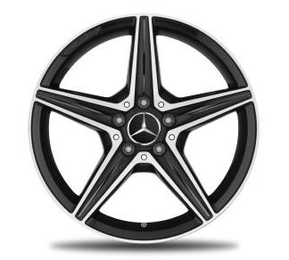 Vinterhjul 18" AMG sort/poleret