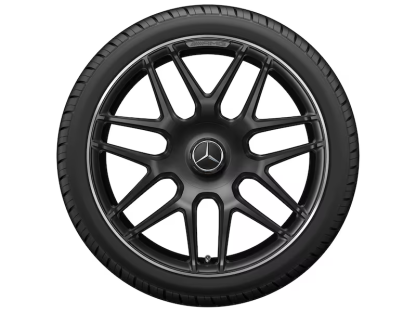 Sommerhjul 19" AMG matsort/poleret kant til AMG A45 / AMG A45S - Billede 2