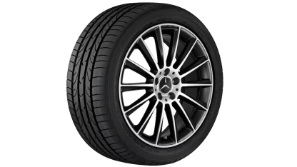 Sommerhjul 19" sort/poleret AMG - Billede 3
