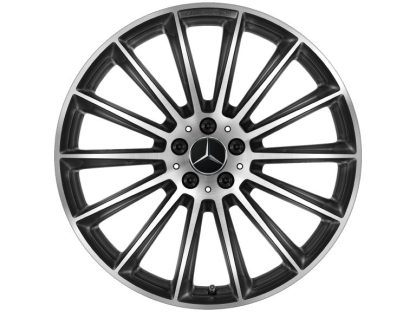Vinterhjul 21" sort/poleret AMG