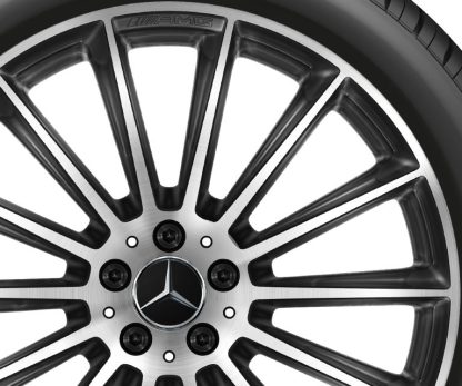 Vinterhjul 21" sort/poleret AMG - Billede 5