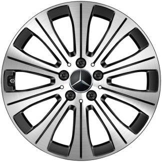 18" Vinterhjul sort/poleret med 215/60R18 punkterfri Pirelli vinterdæk