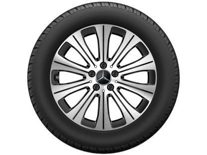 18" Vinterhjul sort/poleret med 215/60R18 punkterfri Pirelli vinterdæk - Billede 3