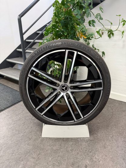 Brugte 21" sommerhjul til EQE 295 med brede baghjul (KUN AFHENTNING)
