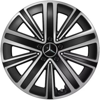 18" Vinterhjul sort/poleret